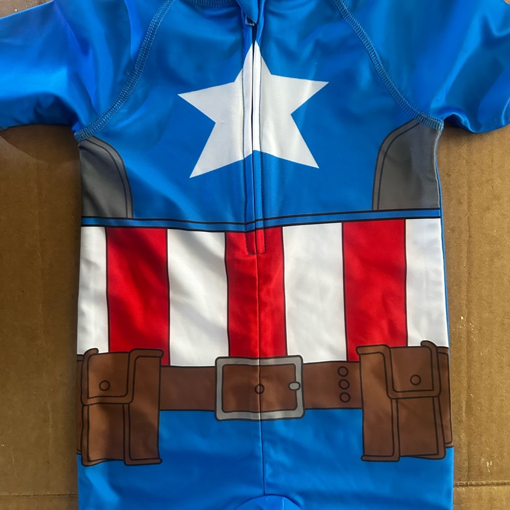 Kids Captain America Swimsuit